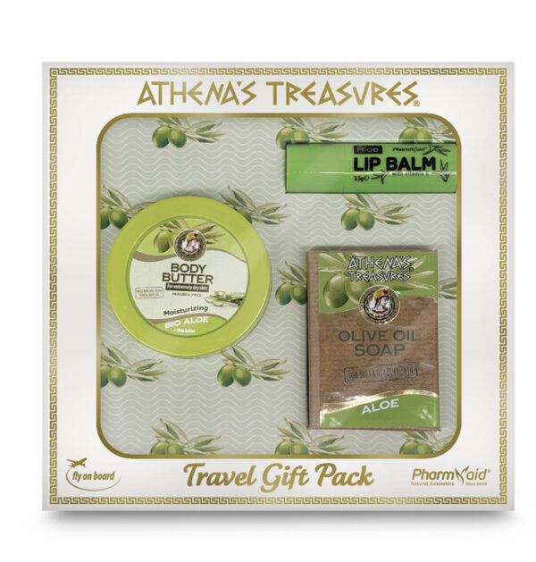 Travel Gift Pack 1A : Body Butter Aloe Vera 75ml - Soap Aloe Vera 100gr - Lip Balm Aloe Vera 3,5gr