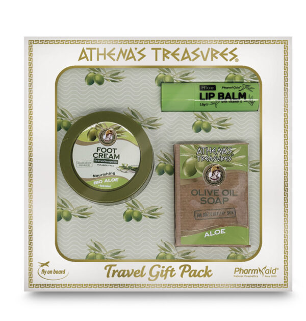 Travel Gift Pack 1C : Foot Cream Aloe Vera 75ml - Soap Aloe Vera 100gr - Lip Balm Aloe Vera 3,5gr