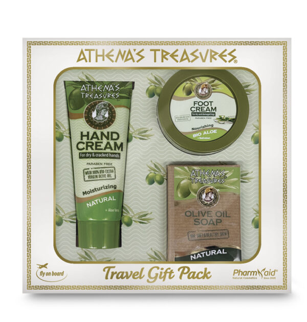 Travel Gift Pack 2C : Foot Cream Aloe Vera 75ml - Hand Cream Natural 60ml - Soap Natural 100gr